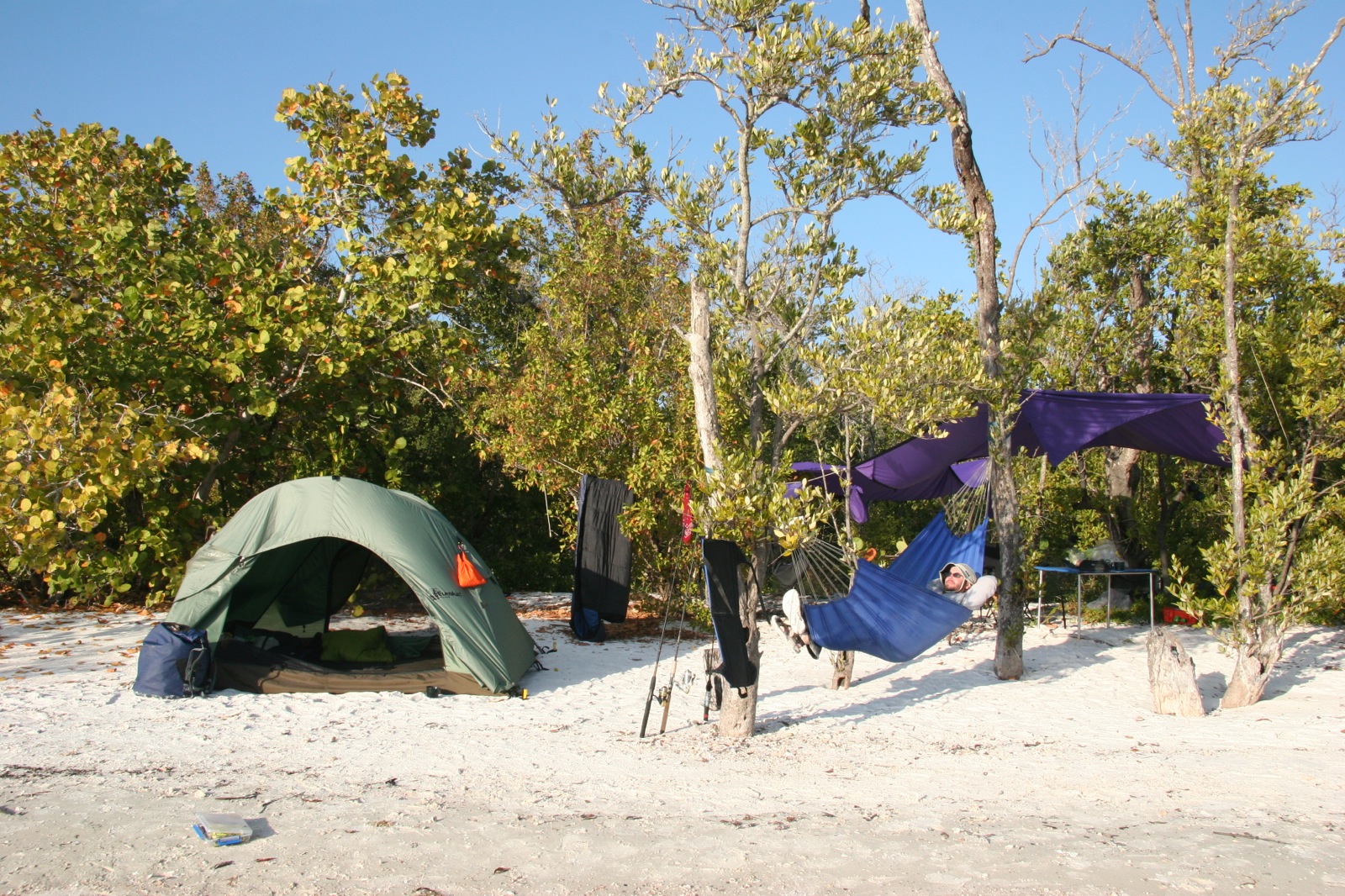 beach camping in the florida keys