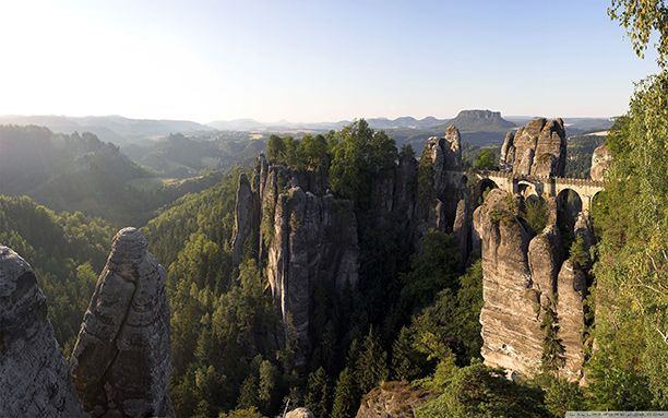 Bastei Bridge, Elbe Sandstone Mountains, Germany