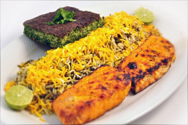 Sabzi Polo Ba Mahi Popular Iranian Food