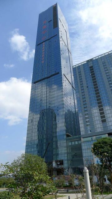 Seventh Tallest Hotel in the World Wuxi Maoye City Marriot Hotel