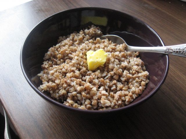 Kasha Ukrainian Buckwheat Pork Porridge Dish