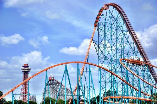 Tallest Roller Coasters in the US Titan Six Flags Over Texas