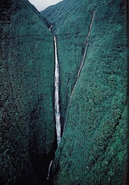 Tallest Waterfalls Pu’uka’oku Falls