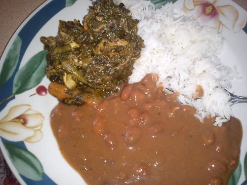 Lalo Legume – Common Haitian Food with Jute Leaves
