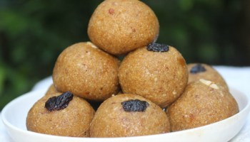 Ragi Oats Laddo Sugar Free Indian Dessert for Diabetics