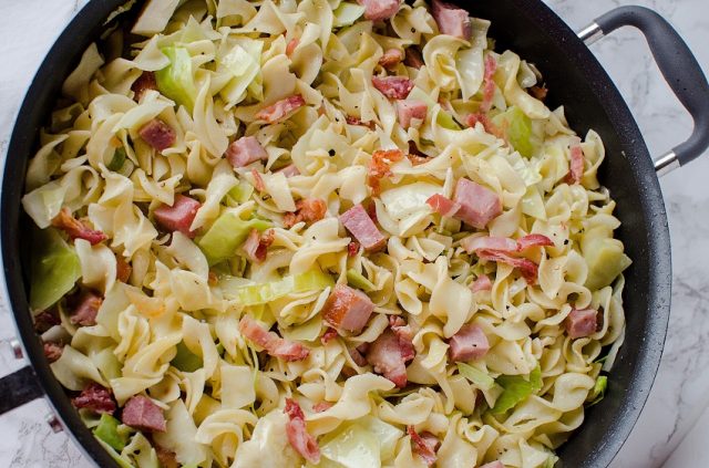 Haluski – Pan-Fried Noodles with Cabbage for Easter & Lent