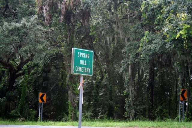Spring Hill Cemetery Haunted Place in Florida