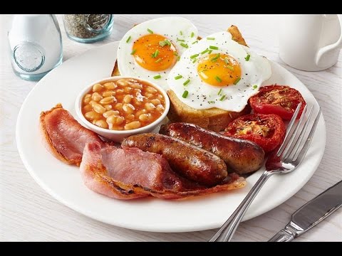 Full English Breakfast Famous British Food