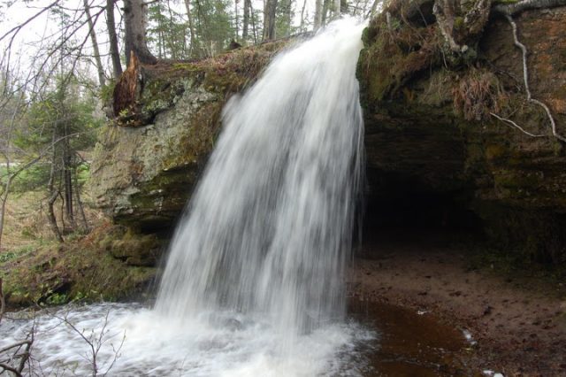 Alger County Scott Waterfalls in Michigan