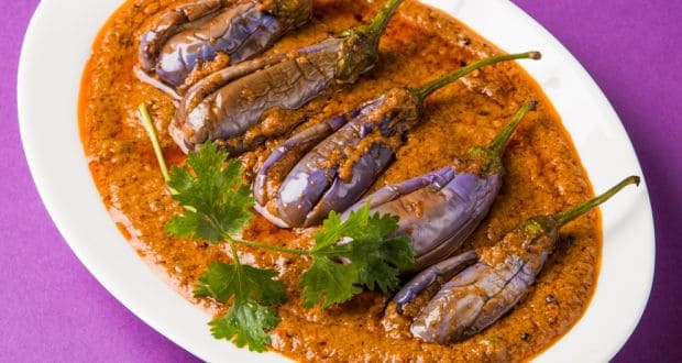 Eggplant Baigan Valo – Steamed with Spicy Stuffing