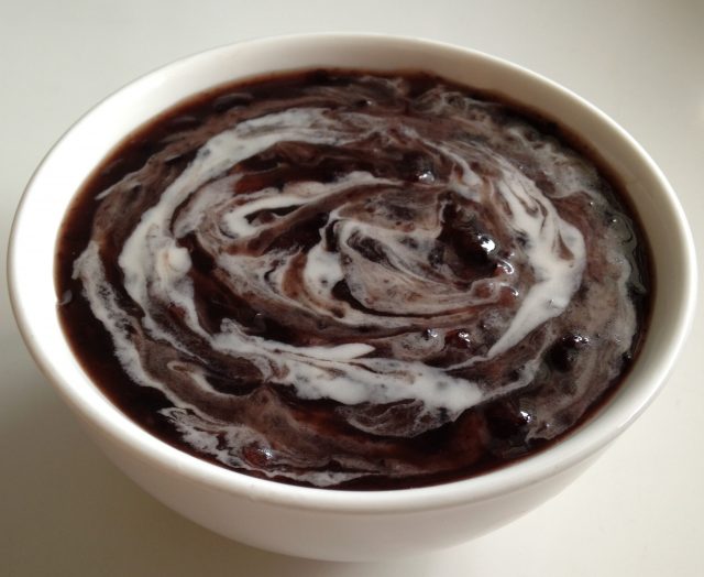 Bubur Pulut Hitam Malaysian Pudding