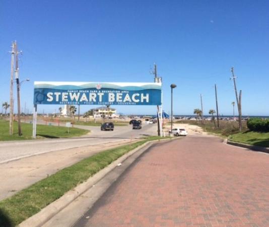 Houston Beach Stewart Galveston Texas