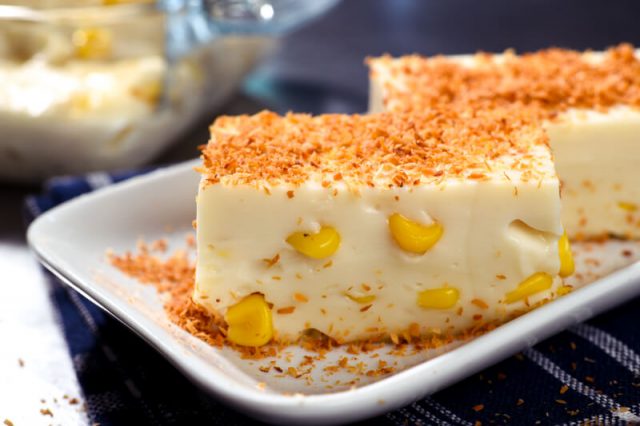 Maja Blanca Filipino Desserts with Coconut Milk