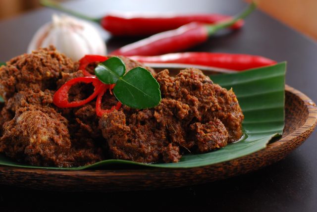 Malaysian Food Rendang Meat Dish