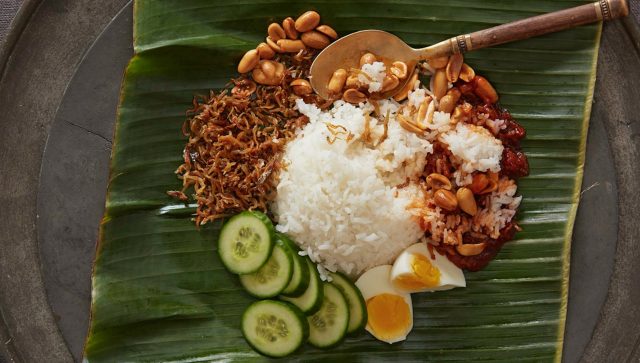 National Dish Nasi Lemak Malaysian Street Food