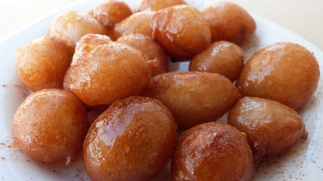 Loukoumades Donuts with Honey and Walnuts