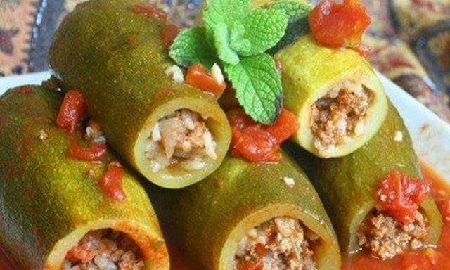 Meat-stuffed Zucchini Kusa Mahshi