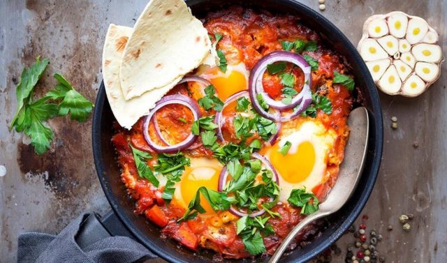 Shakshouka Traditional Saudi Arabia Food