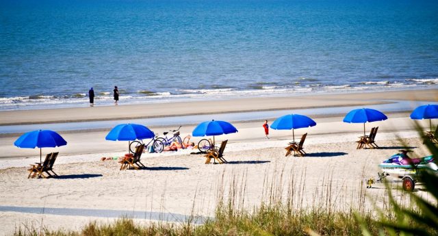 Beaches in Georgia, USA