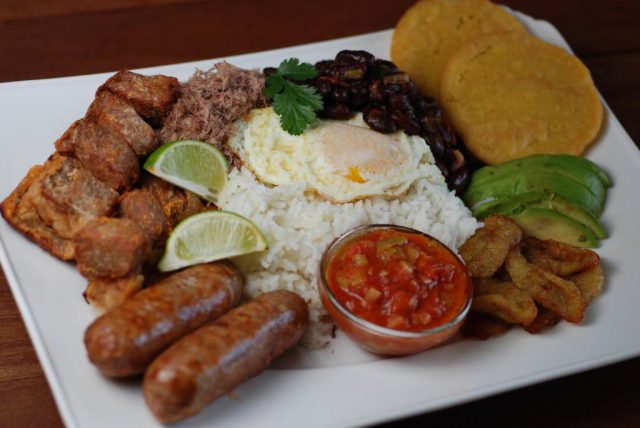 Bandeja Paisa Traditional Colombian Food