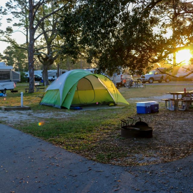 Fort Pickens Campground in Pensacola Beach Florida