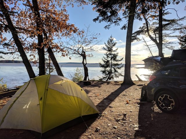 Wolfe Collo di fronte all'Oceano Campeggio in Maine