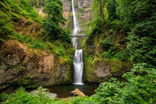 Waterfall in Oregon Multnomah