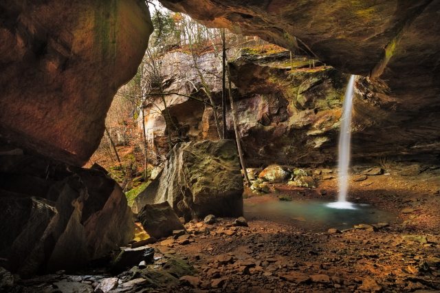 Pams Grotto Falls in Northern Arkansas