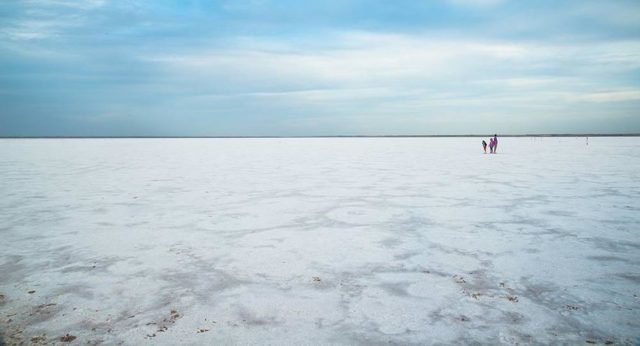 Great Salt Plains Lake in Northern Oklahoma
