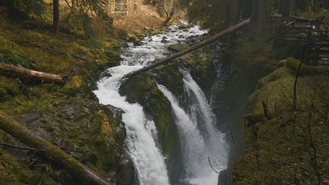 Sol Duc Falls in Northern Washington