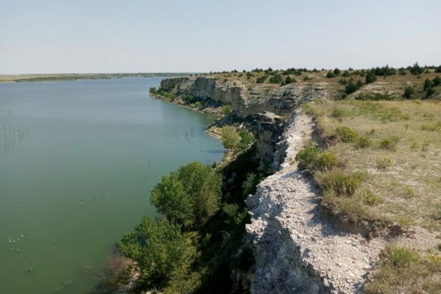 Cedar Bluff Reservoir in Western Kansas
