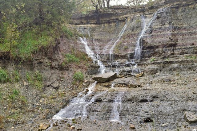 Geary State Lake Waterfall