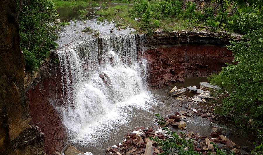 Waterfalls in Kansas