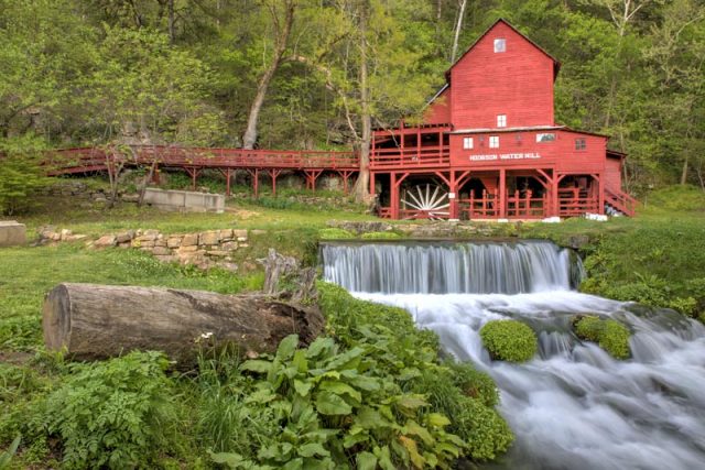 Hodgson Mill Waterfall in Missouri