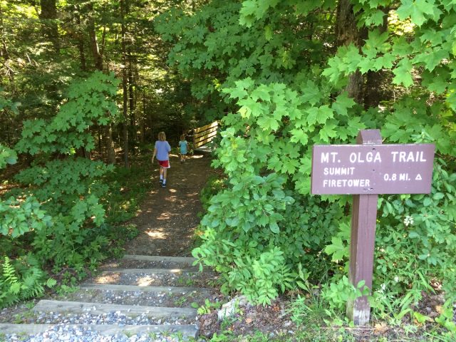 Mt. Olga Trail in Southern Vermont