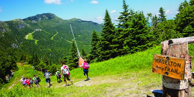Spruce Peak Trail in Northern Vermont