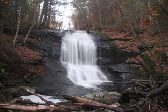 Chapel Brook Falls in Northern Massachusetts