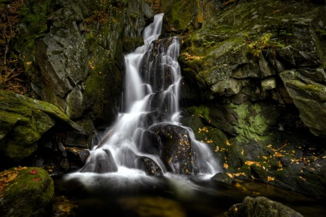 Goldmine Brook Falls in Western Massachusetts