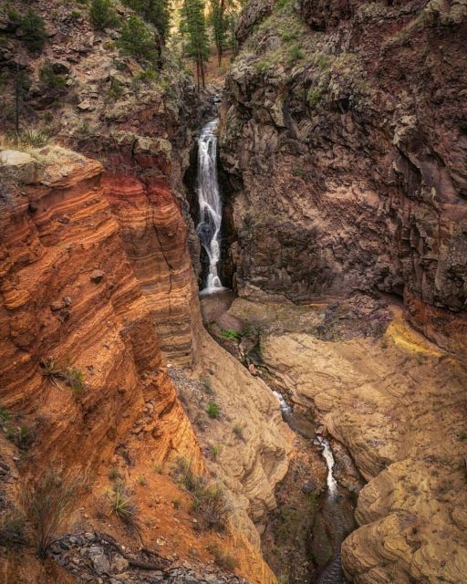Upper Frijoles Falls in New Mexico