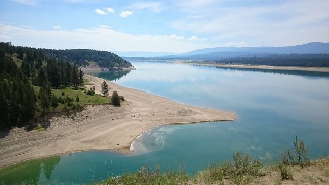 Lake Koocanusa in Northern Montana