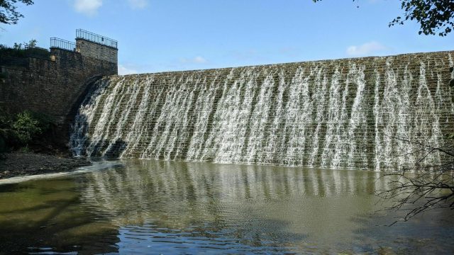 Beed’s Lake Spillway and Falls in Iowa