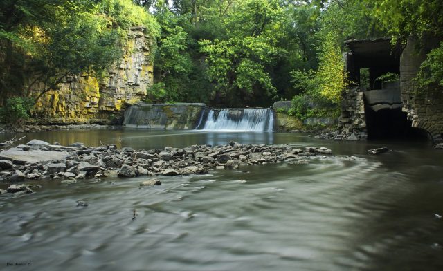 Willow Creek Waterfall in Iowa