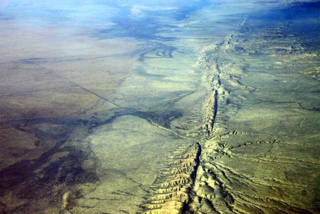 San Andreas Fault Line Trail in Western California