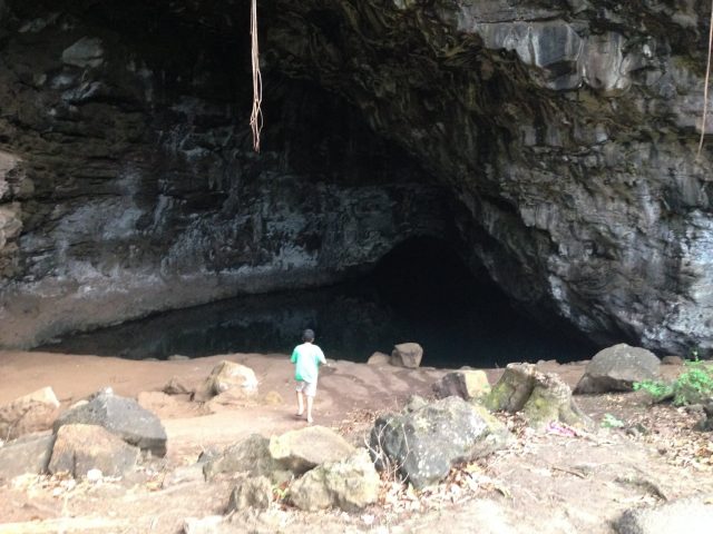 Waikanaloa Wet Cave in Hawaii