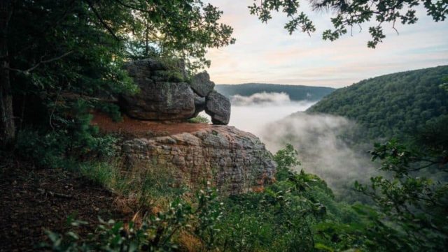 Whitaker Point Trail in Northern Arkansas