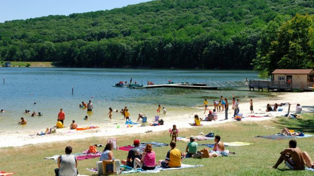Cunningham Falls State Park Beach in Northern Maryland