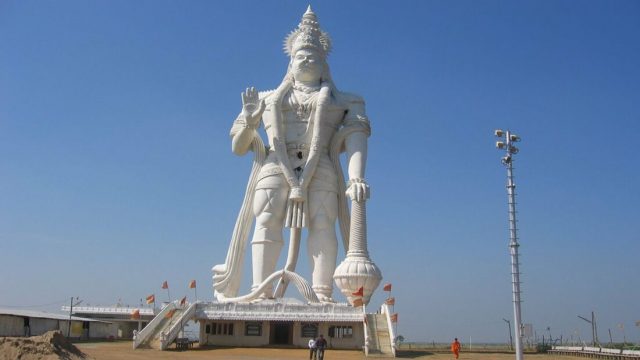 Lord Hanuman Statue at Paritala Anjaneya Temple