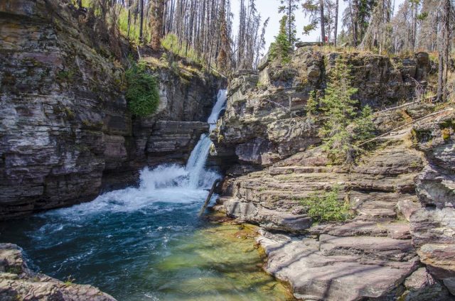 Virginia and St. Mary’s Falls in Montana