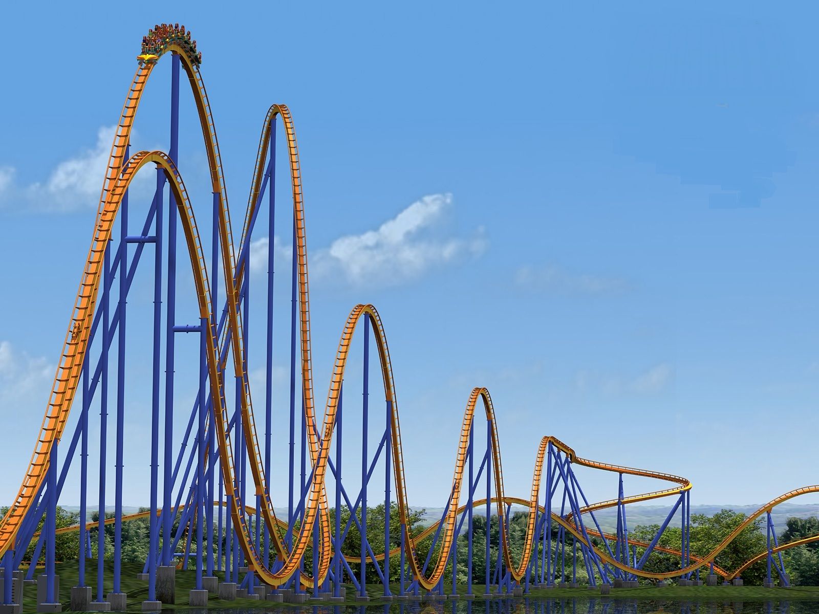 10 of the Tallest Roller Coasters in the World