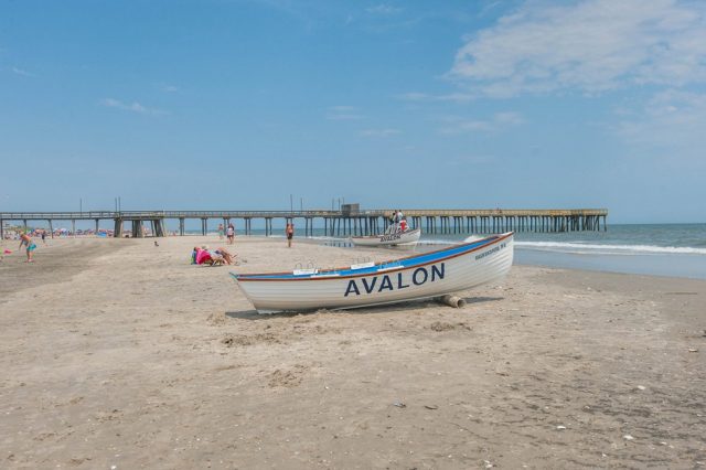 Avalon Beach in New Jersey